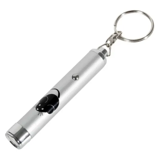 KARLIE Flamingo hračka mačka LED svetlo laser motív myš 8 cm