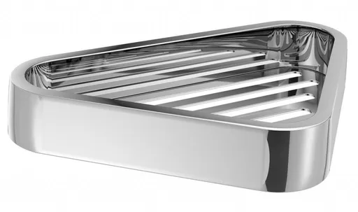 GEDY 3283 Smart rohová polica do sprchy, 17 x 3 x 17 cm, strieborná