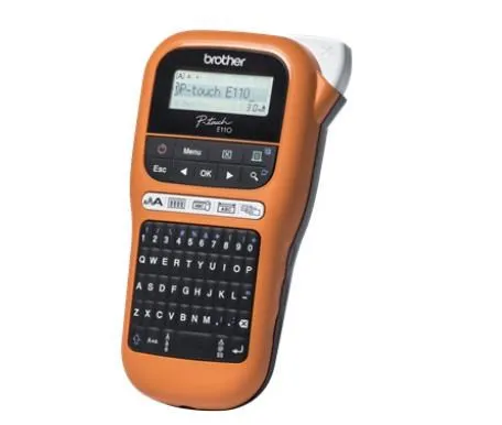 BROTHER tlačiareň štítkov PT-E110VP - 12mm, pásky TZe - popisovač - pre elektrikárov - s kufrom