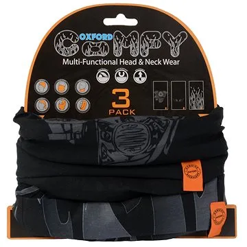 OXFORD nákrčníky Comfy Harley Davidson Graphics, (sada 3 ks) (M167-28)