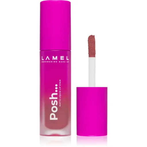 LAMEL Posh Matte Liquid Lip Stain dlhotrvajúci matný tekutý rúž odtieň №402 Frost Rose 4 g