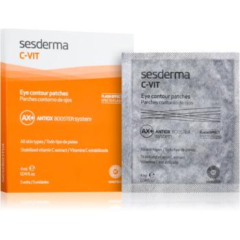 Sesderma C-Vit AX+ revitalizačné náplaste pre rozjasnenie unaveného očného okolia 5 x 4 ml