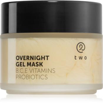 two cosmetics Overnight Gel Mask hydratačná a vyživujúca pleťová maska s probiotikami 100 ml