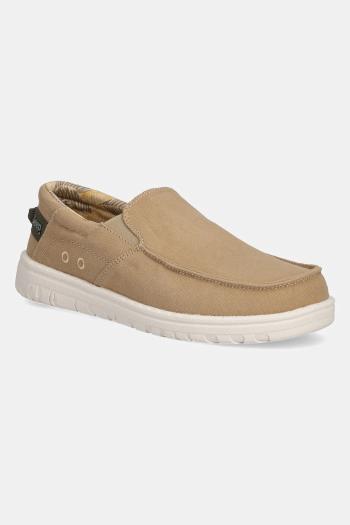 Tenisky Jeep SAMOA SLIP ON CVS hnedá farba, JM51033A