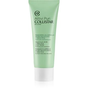 Collistar Attivi Puri Salicylic Acid + Zinc Clay Mask ílová maska s kyselinou hyalurónovou 75 ml