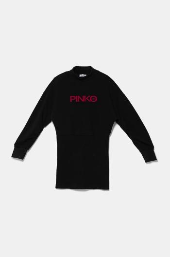 Dievčenské šaty Pinko Up čierna farba, mini, priliehavá, F4PIJGDR101