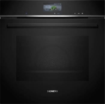 Vstavaná rúra Siemens s prídavnou parou 60 x 60 cm čierna HR736G1B1