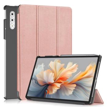 LEATHER Zaklápací kryt pre Lenovo Yoga Tab Plus ružový