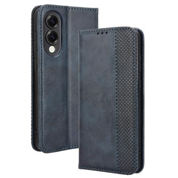BUSINESS Peňaženkové puzdro pre Samsung Galaxy S25 Edge modré