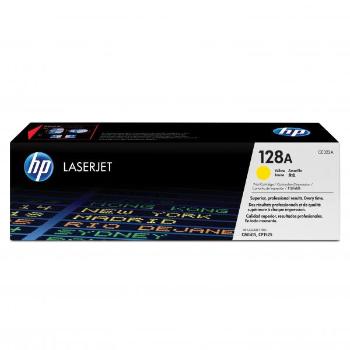 HP originál toner CE322A, yellow, 1300str., HP 128A, HP LaserJet Pro CP1525n, 1525nw, CM1415fn, 1415fnw, O, žltá