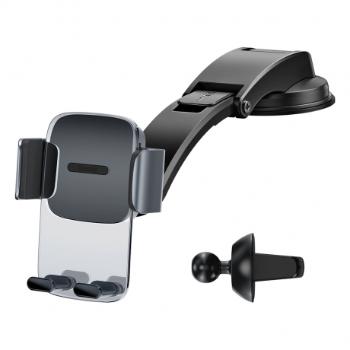 Baseus Car Mount 2in1 držiak na mobil do auta, čierny (SUYK000001)