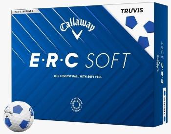 Callaway ERC Soft 2025 White Truvis Blue Golfové lopty