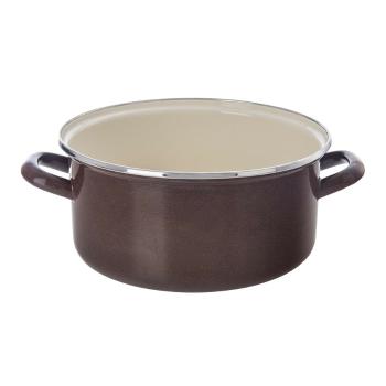 Orion Smaltovaný kastról s lemom Brown, 4 l, 4 l