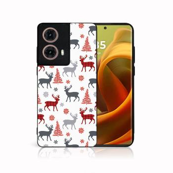 MY ART Kryt s vianočným dizajnom Motorola Moto G85 5G DEER (068)