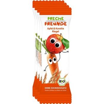 Freche Freunde BIO Ovocná tyčinka – Jablko a mrkva 4× 23 g (4260249144286)