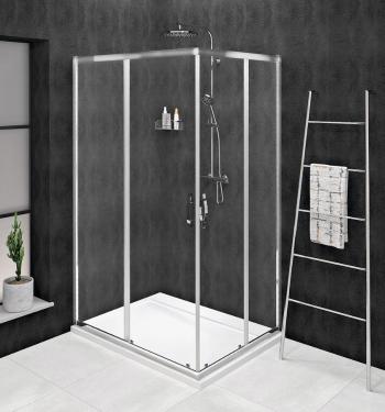 GELCO SIGMA SIMPLY CHROM Obdĺžnikový sprchovací kút 1100x800 číre sklo, GS2111-GS2180 GS2111-GS2180