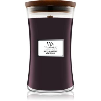 Woodwick Spiced Blackberry vonná sviečka s dreveným knotom 609,5 g