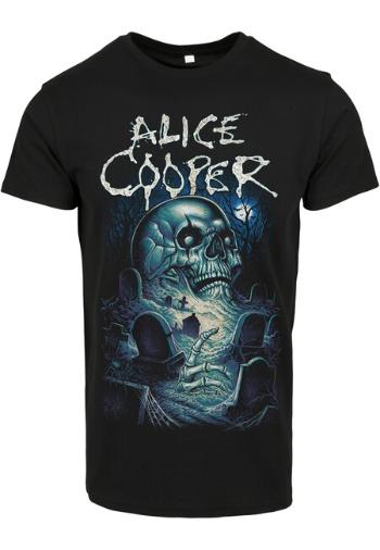 Mr. Tee Alice Cooper Graveyard Blue Tee black - XS