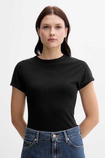 Tričko Tommy Hilfiger dámske, čierna farba, WW0WW45731
