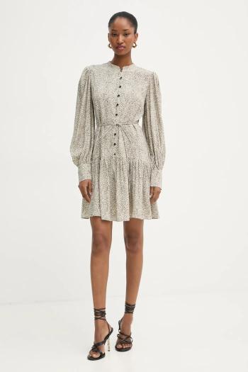 Šaty Twinset béžová farba, mini, áčkový strih, 251TP2751