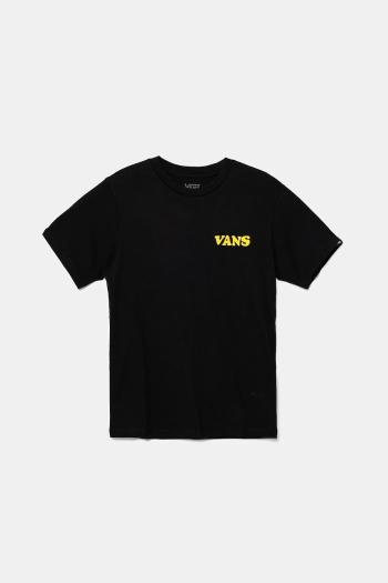 Detské bavlnené tričko Vans HASTA LA SHAKA čierna farba, s potlačou, VN000NWQBLK1