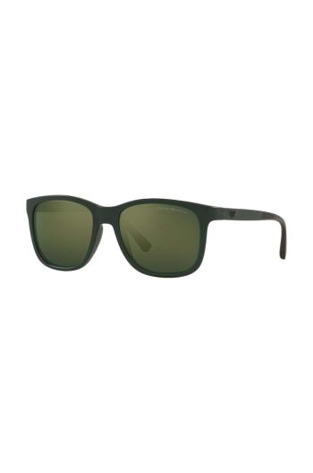 Detské slnečné okuliare Emporio Armani zelená farba, 0EK4184,