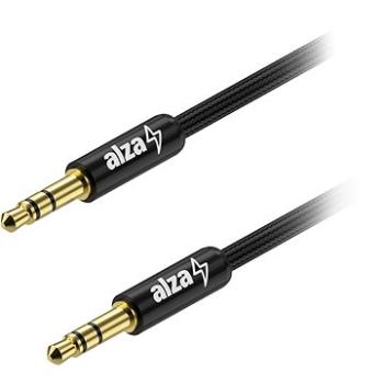 AlzaPower AluCore Audio 3,5 mm Jack (M) to 3,5 mm Jack (M) 2 m čierny (APW-CBA3JM02B)