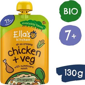 Ellas Kitchen BIO Kuriatko s kukuričnou kašou (130 g) (5060107332058)