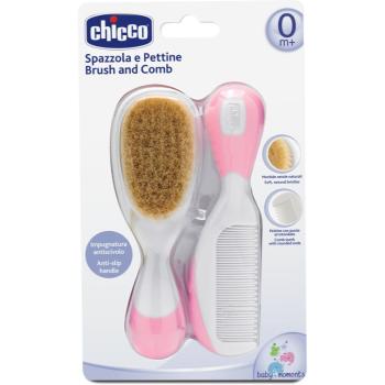 Chicco Baby Moments sada na vlasy 0m+ Pink 2 ks