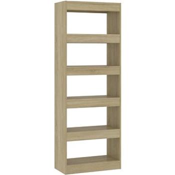 Shumee deliaca stena dub sonoma 60 × 30 × 166 cm drevotrieska, 811676