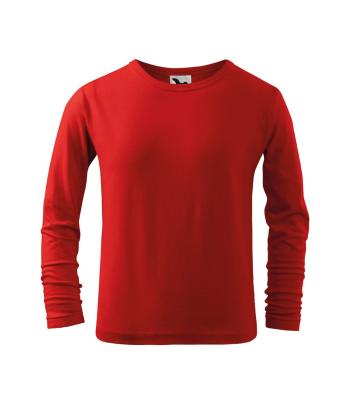 MALFINI Detské tričko s dlhým rukávom Long Sleeve - Červená | 110 cm (4 roky)