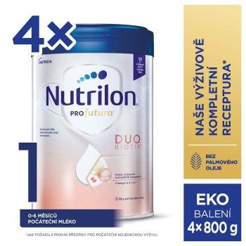 4x NUTRILON Profutura DUOBIOTIK 1 počiatočné dojčenské mlieko 800 g 0+