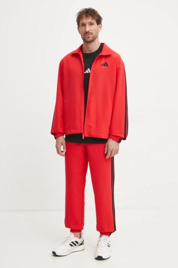 Tepláková súprava adidas 3-Stripes pánska, červená farba, JI8851
