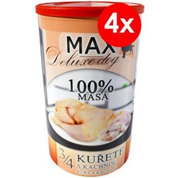 MAX deluxe 3/4 kurčaťa s kačicou 1200 g, 4 ks (8594025084395)