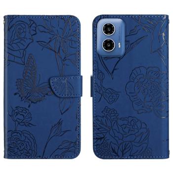 ART BLOSSOM Peňaženkový obal pre Motorola Moto G35 5G modrý