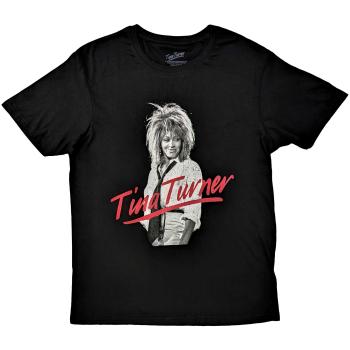 Tina Turner tričko Red Logo Čierna XXL