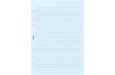Filofax A5 linajkový papier, modrý, 25 listov