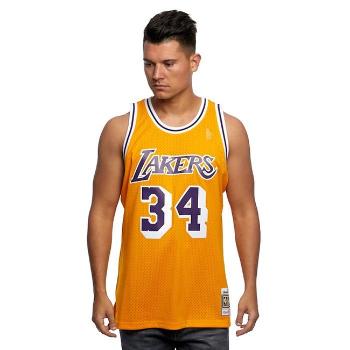 Mitchell & Ness Los Angeles Lakers #34 Shaquille O'Neal yellow Swingman Jersey - XL