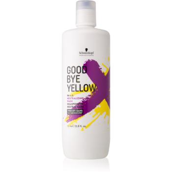 Schwarzkopf Professional Goodbye  Yellow šampón neutralizujúci žlté tóny pre farbené a melírované vlasy 1000 ml