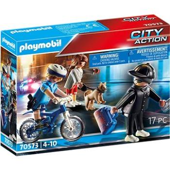 Playmobil 70573 Policajný bicykel: Prenasledovanie vreckára (4008789705730)