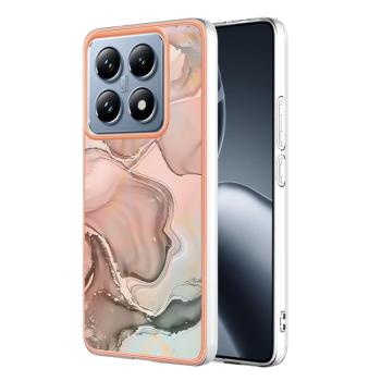 IMD MARBLE Ochranný kryt pre Xiaomi 14T ROSE GOLD