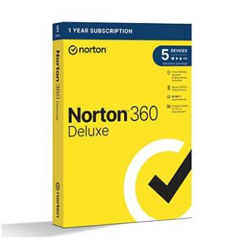 Norton 360 Deluxe 50GB, 1 používateľ, 5 zariadení, 12 mesiacov (elektronická licencia) (21405762) + ZDARMA Inštalácia na diaľku Alza služby - online instalace