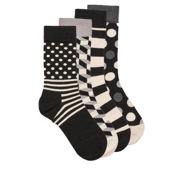 Happy socks  CLASSIC BLACK  Vysoké ponožky Viacfarebná