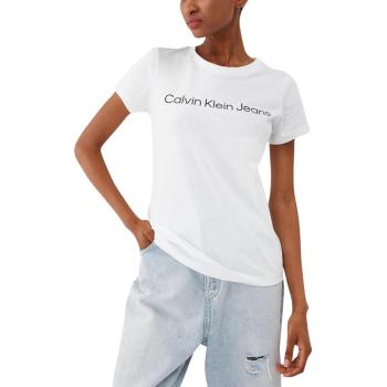 Calvin Klein Jeans  CORE INSTIT LOGO SL J20J220253  Tričká s krátkym rukávom Biela