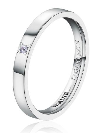 S'Agapõ Dámsky snubný prsteň so Swarovski kryštálom For Love SFV31 52 mm