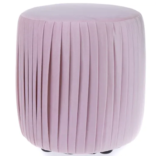 Látkový taburet Silla ružová, 36 x 33 cm