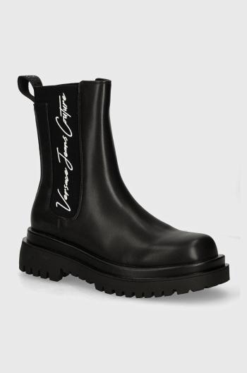 Topánky chelsea Versace Jeans Couture Drew dámske, čierna farba, na platforme, 77VA3S60 ZS868 899