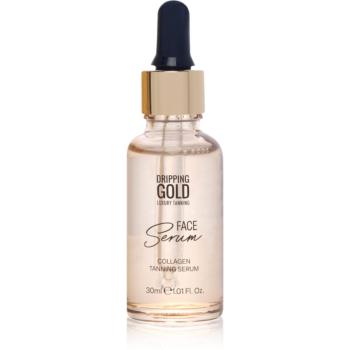 Dripping Gold Luxury Tanning Collagen Face Serum samoopaľovacie sérum na tvár s kolagénom 30 ml