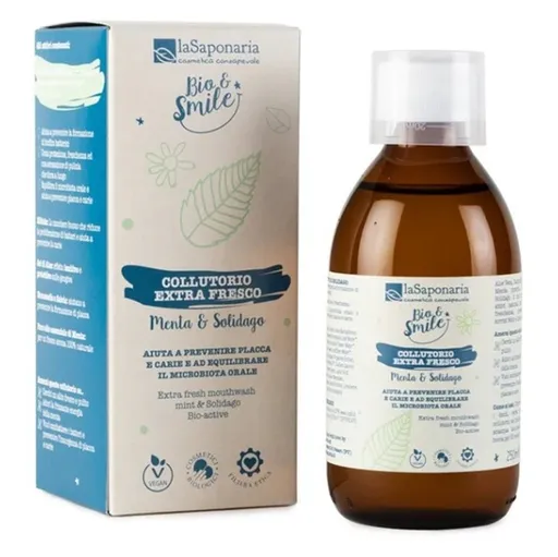 LA SAPONARIA Extra svieža ústna voda s mätou a zlatobyľom BIO 250 ml