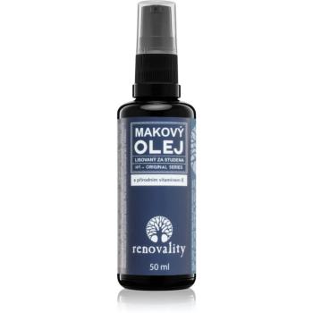 Renovality Original Series Makový olej s prírodným vitamínom E pleťový olej pre všetky typy pleti 50 ml